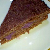 紫芋パウダー入り　クリームサンド炊飯器ケーキ♪